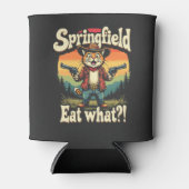 春の食べどうトランプの選挙猫カウボーイ 缶クーラー (正面)