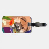 春の食事の荷物のラベルの時間 ラゲッジタグ (裏面横)