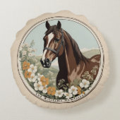 春の馬 ラウンドクッション (裏面)