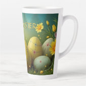 春の魔法イースターエッグの海の花 カフェラテマグ (右)