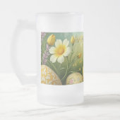 春の魔法イースターエッグの海の花 フロストグラスビールジョッキ (左)