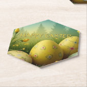 春の魔法イースターエッグの海の花 ペーパーコースター (アングル)