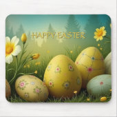 春の魔法イースターエッグの海の花 マウスパッド (正面)