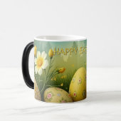 春の魔法イースターエッグの海の花 モーフィングマグカップ (正面左)