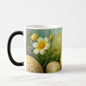 春の魔法イースターエッグの海の花 モーフィングマグカップ (左)