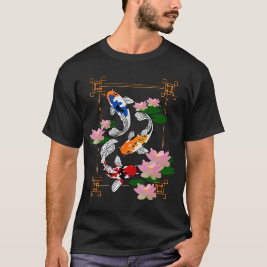 春の鯉 Tシャツ (正面)