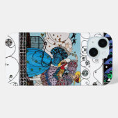 春の鳥と渦巻き/ファッション衣装デザイナー Case-Mate iPhoneケース (裏面 (横))