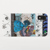春の鳥と渦巻き/ファッション衣装デザイナー Case-Mate iPhoneケース (裏面(横))