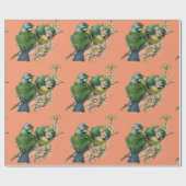 春の鳥 ラッピングペーパー (フラット)