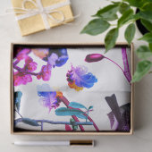 春の鳥、羽、フルーツピンクブルーフローラ 薄葉紙 (ギフト)