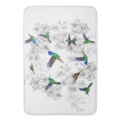 春の鳥 – Hummingbird – 色を選択/追加 バスマット (正面縦)