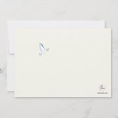 春の鳩の宗教写真の招待状 招待状 (裏面)