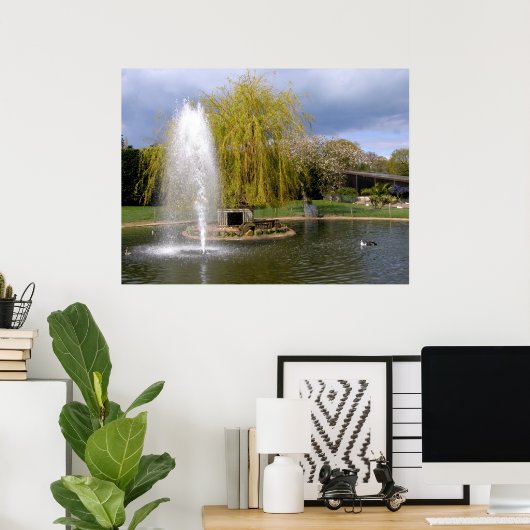 春の鴨池 ポスター (ホームオフィス)