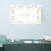 春の黄色の野の花　写真　結婚前お披露目会 横断幕 (トレードショー)