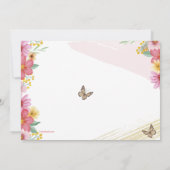 春の2枚写真招待状 招待状 (裏面)