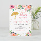 春の4月のシャワーで5月の花を咲かせる招待状 招待状 (スタンド正面)