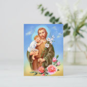 春の"セントジョーゼフ宴会日"の"小さい聖者" ポストカード (スタンド正面)