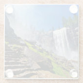 春の|ヨセミテ国立公園からの重いスプレー ガラスコースター (裏面)