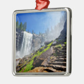 春の|ヨセミテ国立公園からの重いスプレー メタルオーナメント (左)