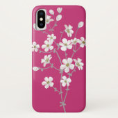 春の` sの花が付いている深紅色の箱 Case-Mate iPhoneケース (裏面)