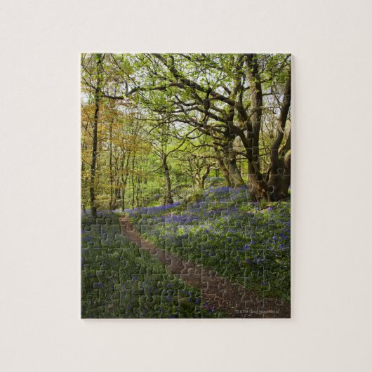 春のbluebellの森 ジグソーパズル (縦)