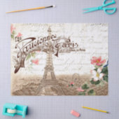 春のDecoupageのティッシュペーパーのパリ 薄葉紙 (クラフト)