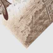 春のDecoupageのティッシュペーパーのパリ 薄葉紙 (詳細)