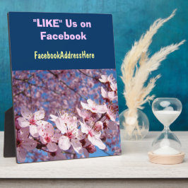 春のFacebookページいいね!カウンタープラークサイン フォトプラーク