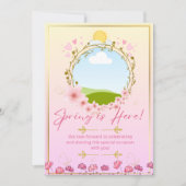 春のParty 招待状 (正面)