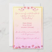 春のParty 招待状 (裏面)