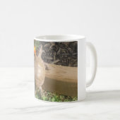 春のPugslyのマグ コーヒーマグカップ (正面右)