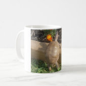 春のPugslyのマグ コーヒーマグカップ (正面左)