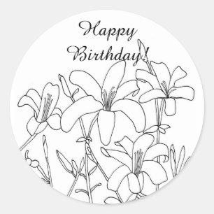 春のtouch概要花誕生日シール ラウンドシール