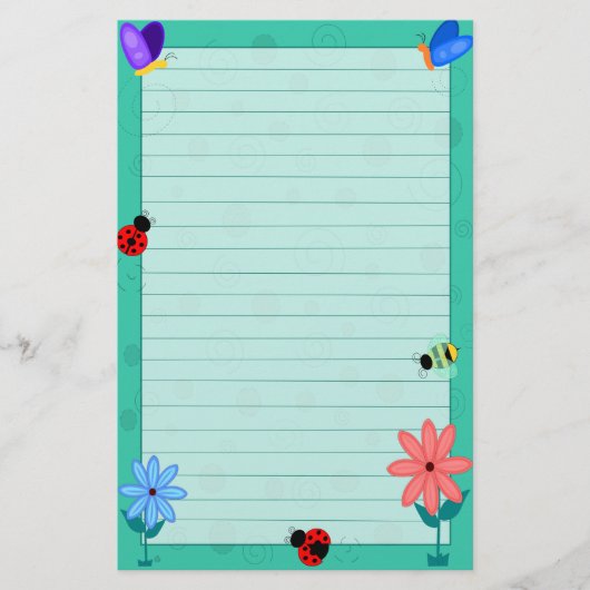 春はここにあります! 便箋 (正面)