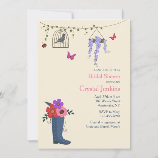 春はここ招待状 招待状 (正面)