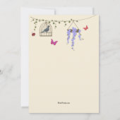 春はここ招待状 招待状 (裏面)