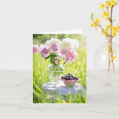 春はこちら カード (黄色い花)