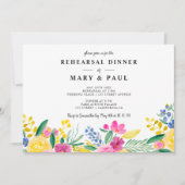 春はっきりしたフローラ結婚のリハーサル 招待状 (正面)