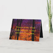 春はのまわりに角に –  カード (裏面)