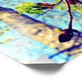 春はカエデの木を様式化 フォトプリント            (角)