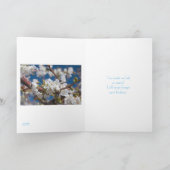 春はカードテンプレートのホスピタリティ活気付きます サンキューカード (内部)