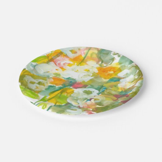 春はスプルングIIを持つ ペーパープレート (アングル)