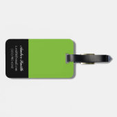 春はスプルングIIを持つ ラゲッジタグ (裏面横)