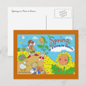 春はダンスする時間ウクライナフォークアート ポストカード (正面/裏面)