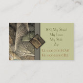 春はフラクタルのプロフィールカードを緑化します 名刺 (裏面)