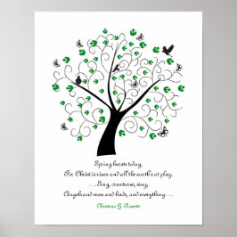 春は今日のキリストのために…詩 ポスター