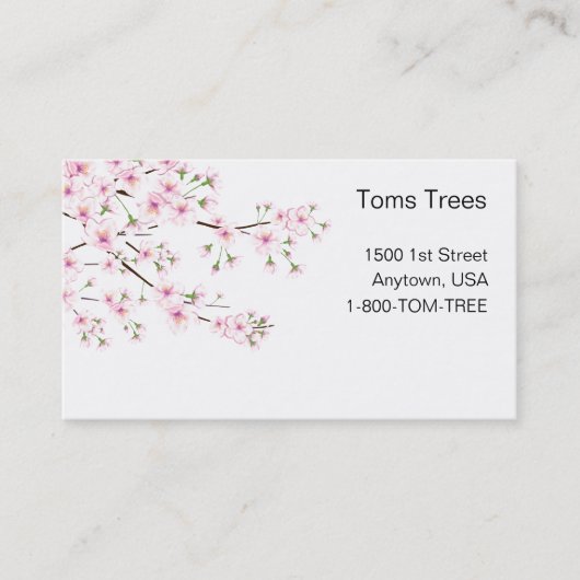 春は名刺活気付きます 名刺 (正面)