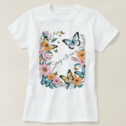 春は空中にある Tシャツ (デザイン正面)