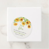 春ひまわりフローラベビーシャワーメッセージカード フェイバータグ (インサイチュ)