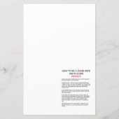 春ひまわりブライダルシャワーゲームプリント (裏面)